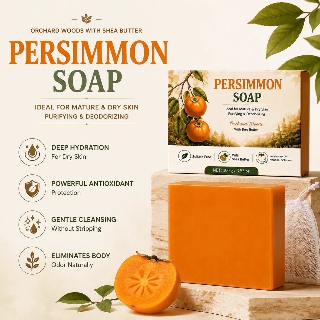 Saiju Bloom Japanese Persimmon Deodorizing Soap